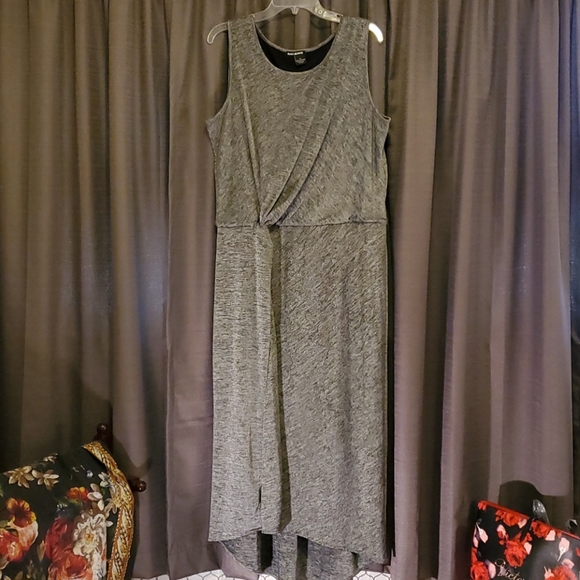 Dkny Dresses & Skirts - DKNY black/silver maxi dress